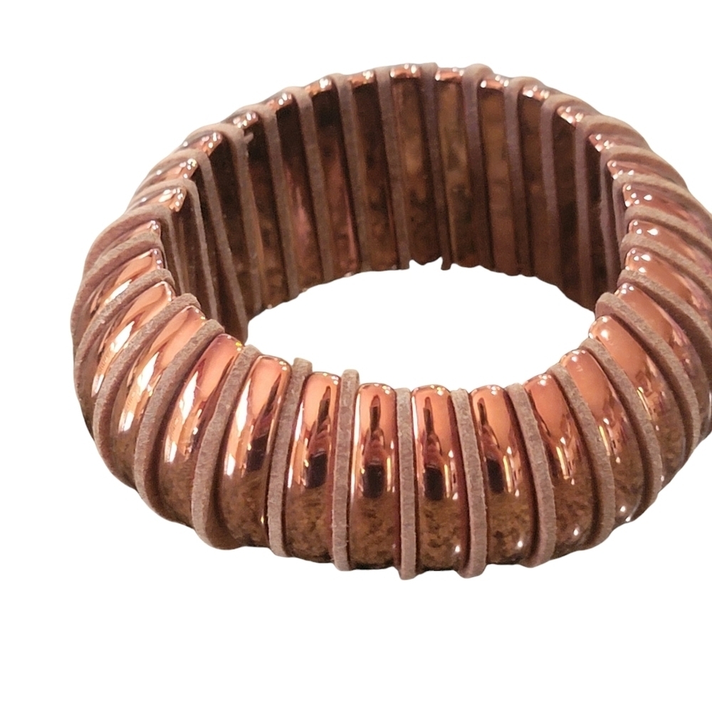 Brass Stretch Bangle - image 3